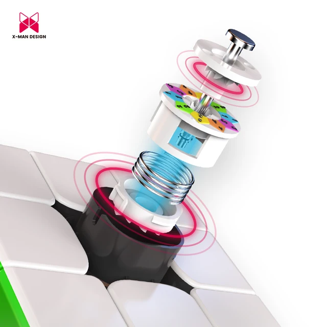 [Picube] QiYi XMD Tornado V2 3x3 Magnetic Magic Cube Speedcube Puzzles Cubes Educational Puzzle Toys X-Man Tornado V2M 3x3x3 2