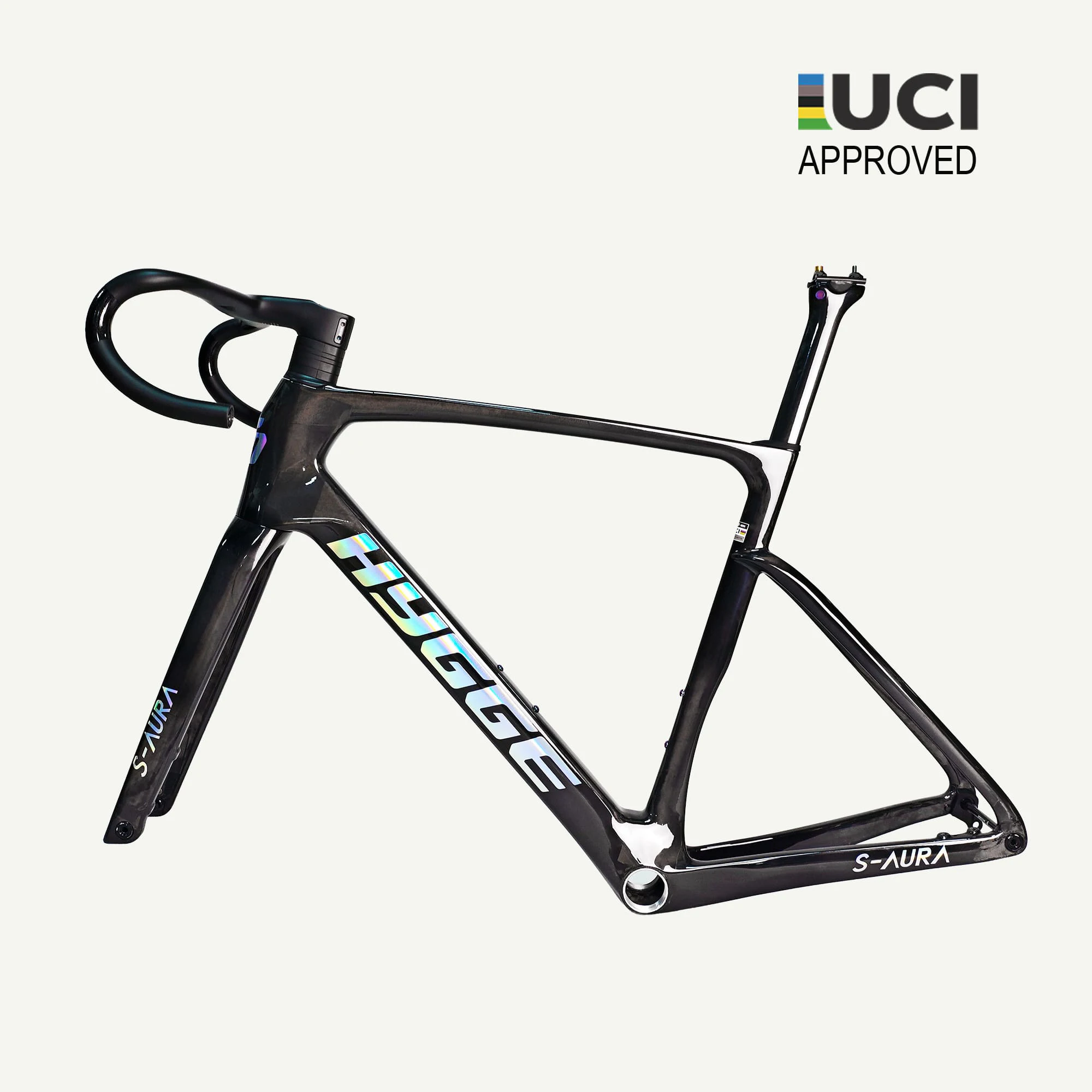 히그게 S-아우라 2026 UCI 승인 카본 로드 자전거 프레임 레이스 자전거 카본 프레임 무료 배송
