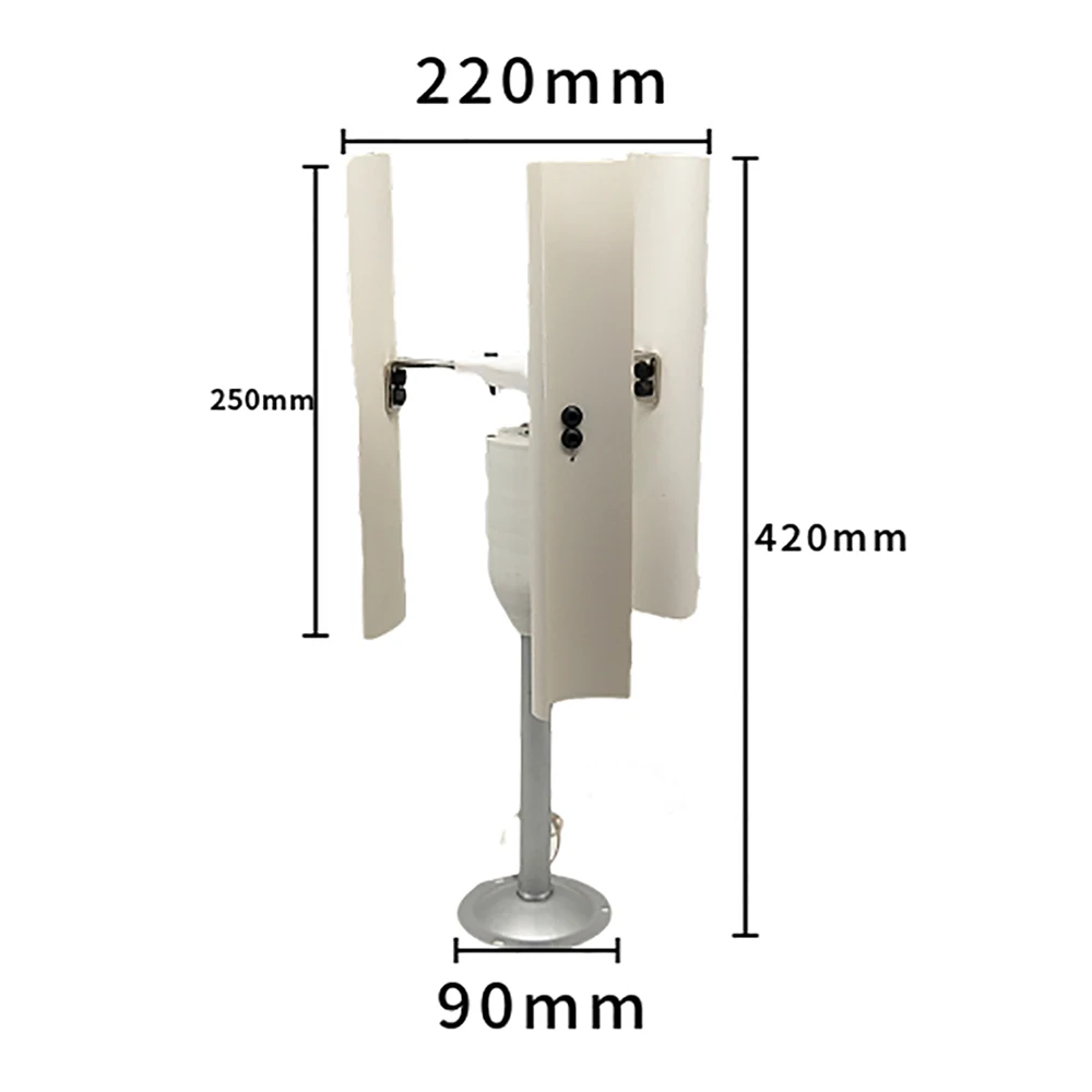 

DIY Vertical Axis Wind Turbine Model Wind Power Generator Three-Phase Permanent Magnet Generator Windmill Toy Night Light Making