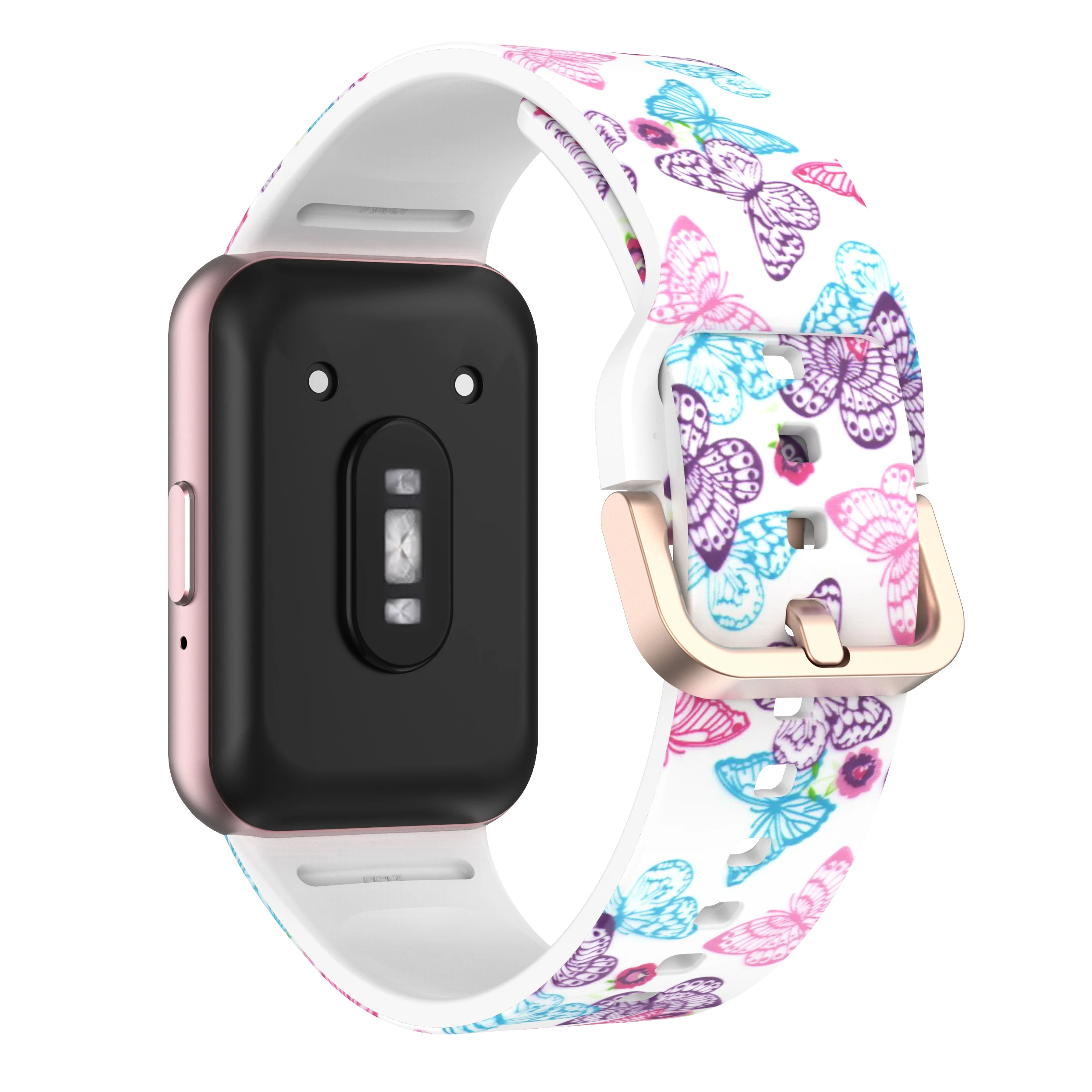 Patterned Adjustable Silicone Strap - Colorful Printed Bracelet