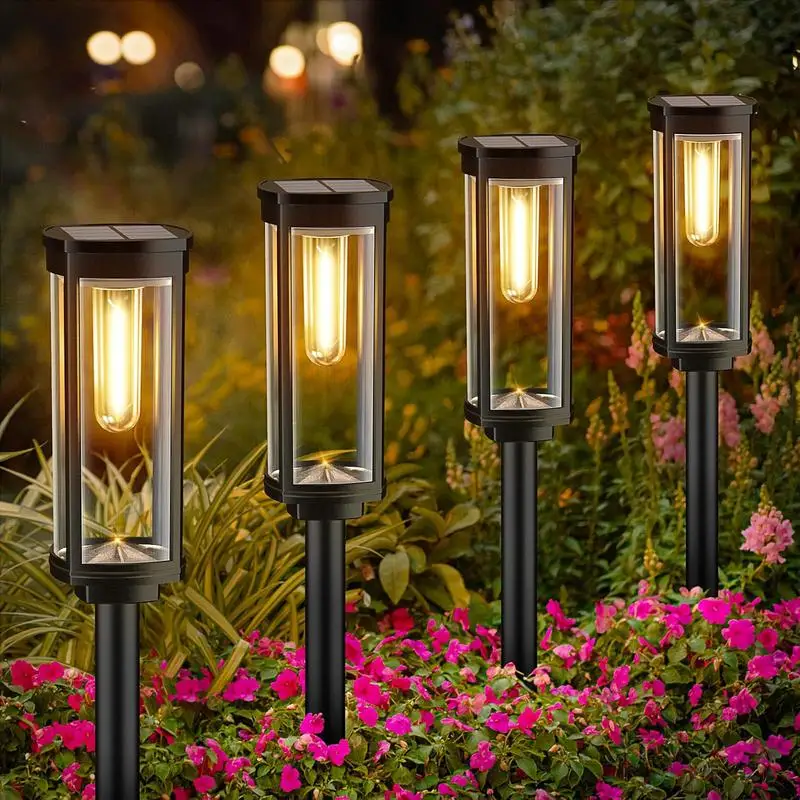 Solar Pathway Lights Outdoor Solar Pathway Garden Lamp Waterproof Landscape Lights Walkway Driveway Lawn Patio Garden Decor