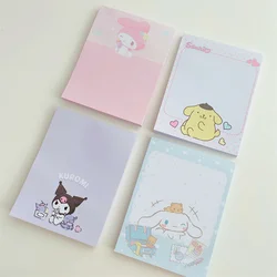 Bloc notes avec personnages de dessins animés coréens Ins, joli bloc notes en papier, Kawaii, chien, lapin, bande dessinée, pour Message de bureau, papeterie scolaire, 50 feuilles 