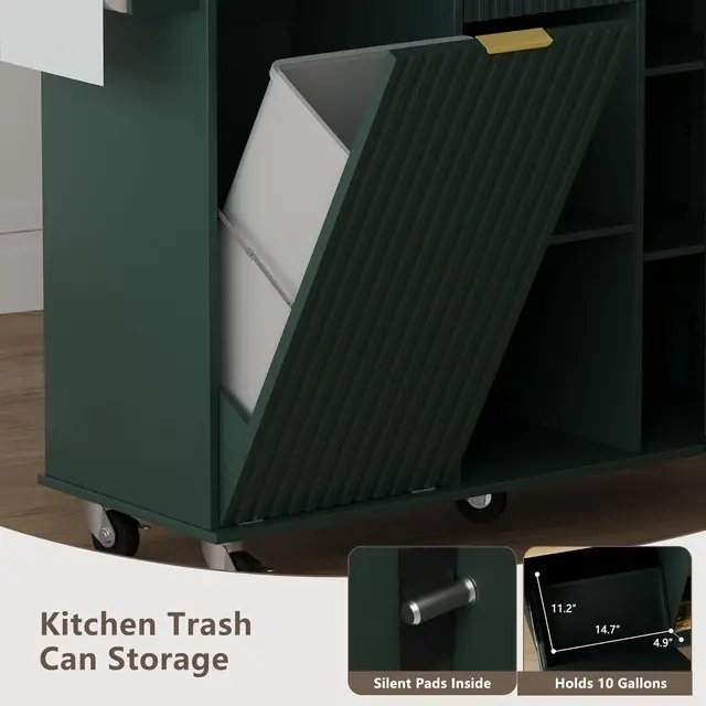 Rolling Kitchen Island Cart 6