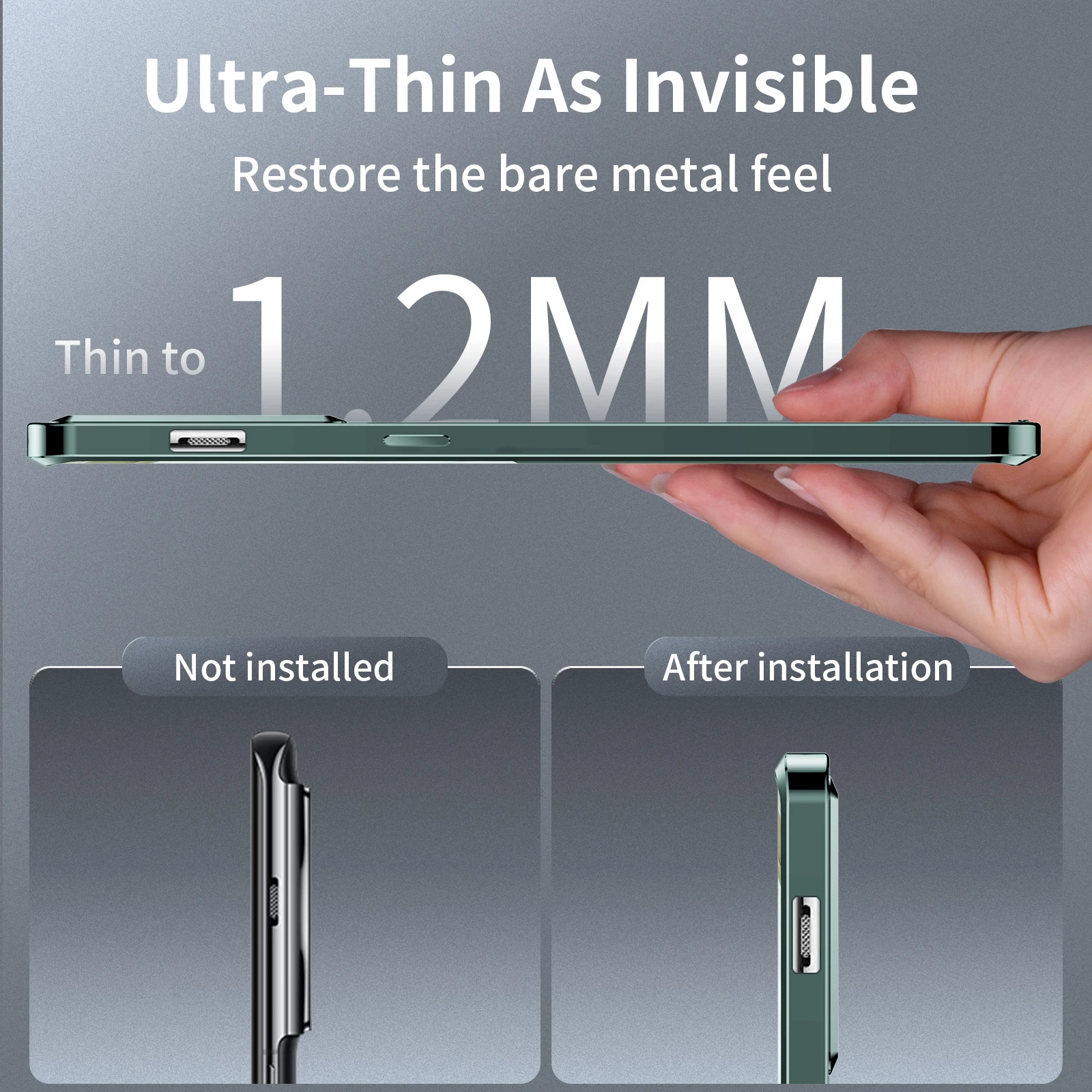 For Magsafe Magnetic Metal Bumper Case For Oneplus 11 Aluminum Alloy Frame Matte PC Cover For OnePlus11 Camera Lens Protection