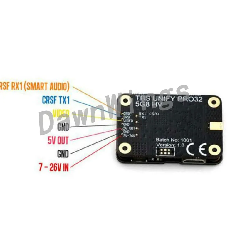 Video 5G8 transmitter 1W+ MMCX connector For RC Racing Drone RC model TBS UNIFY PRO32 HV drone accessories