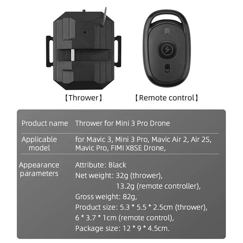 Entrega de Airdrop do Lançador para Dji Mavic Mini Pro Mini3 Mavic Air Air 2sfimi X8se Drone Load 750g Acessório - Image 4