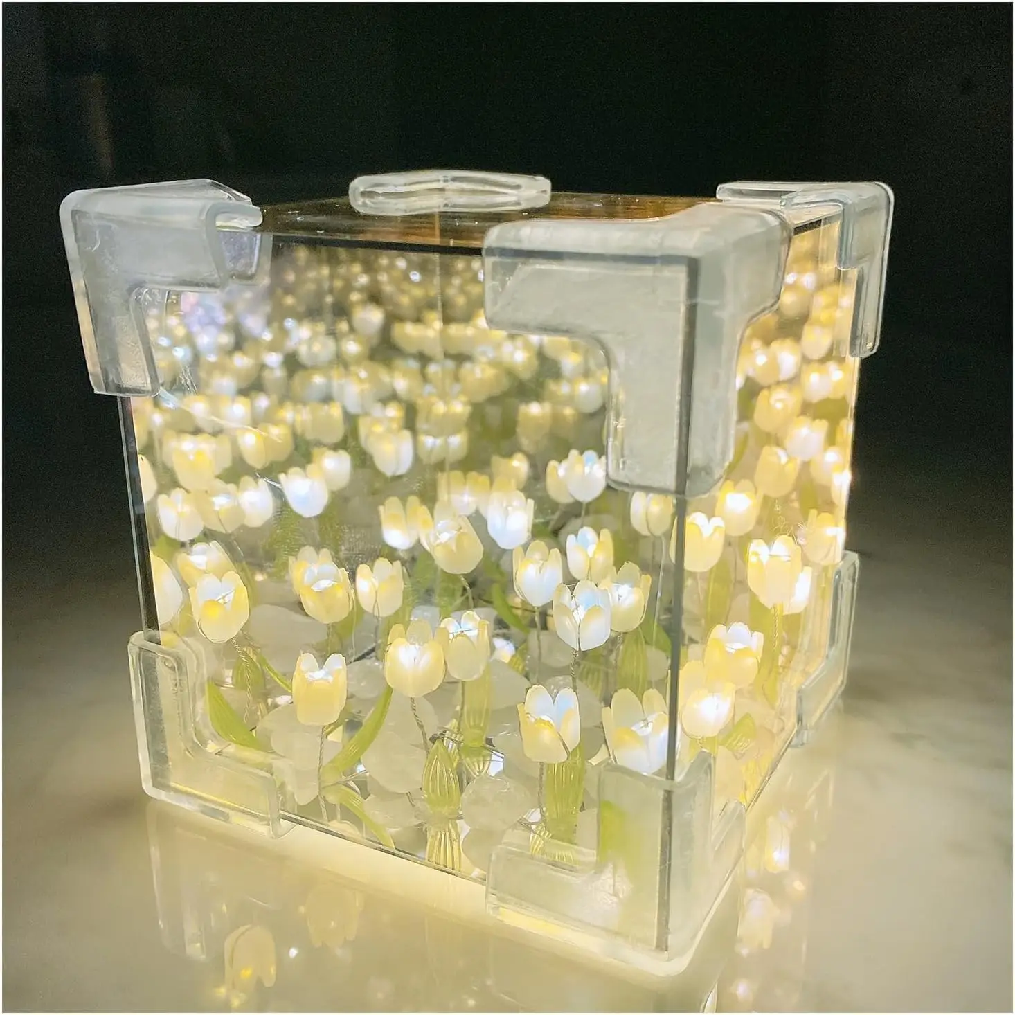 Tulip-cube Mirror Lamp
