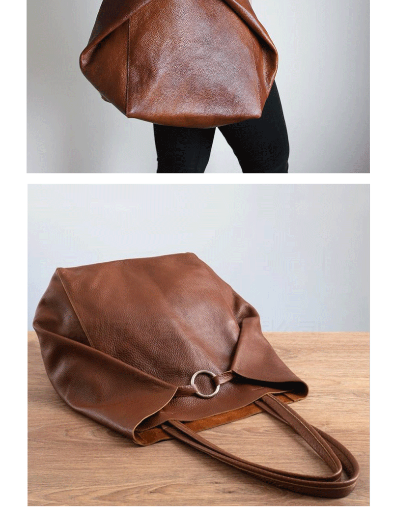 Retro 2 Set Bag Shoulder Bags High Capacity Tote Bags Metal Button Handbags Solid Color Multifunction Beach Bag For_voghion.com