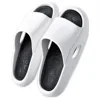 Men's summer thick soled slippers with a sense of stepping on poop, couple's open toed trendy indoor and outdoor home decor 1