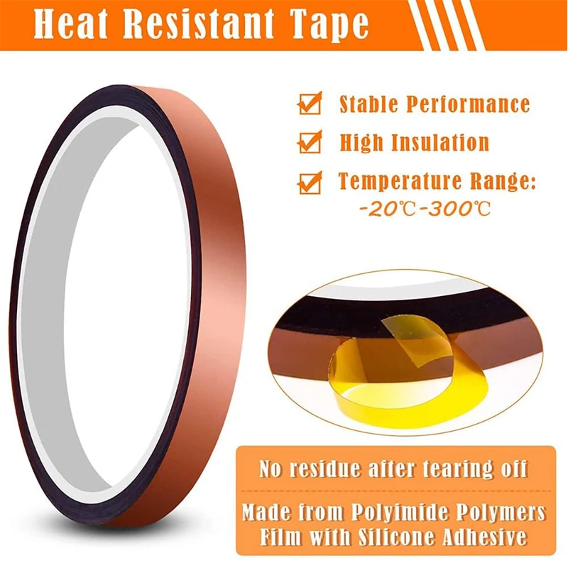 Insulation Adhesive Tape No Residue High Temperature Resistant-Heat Transfer Tapes Circuit Board Soldering Protection Tapes electrical tape electrical insulating tape insulation tape heat transfer tape