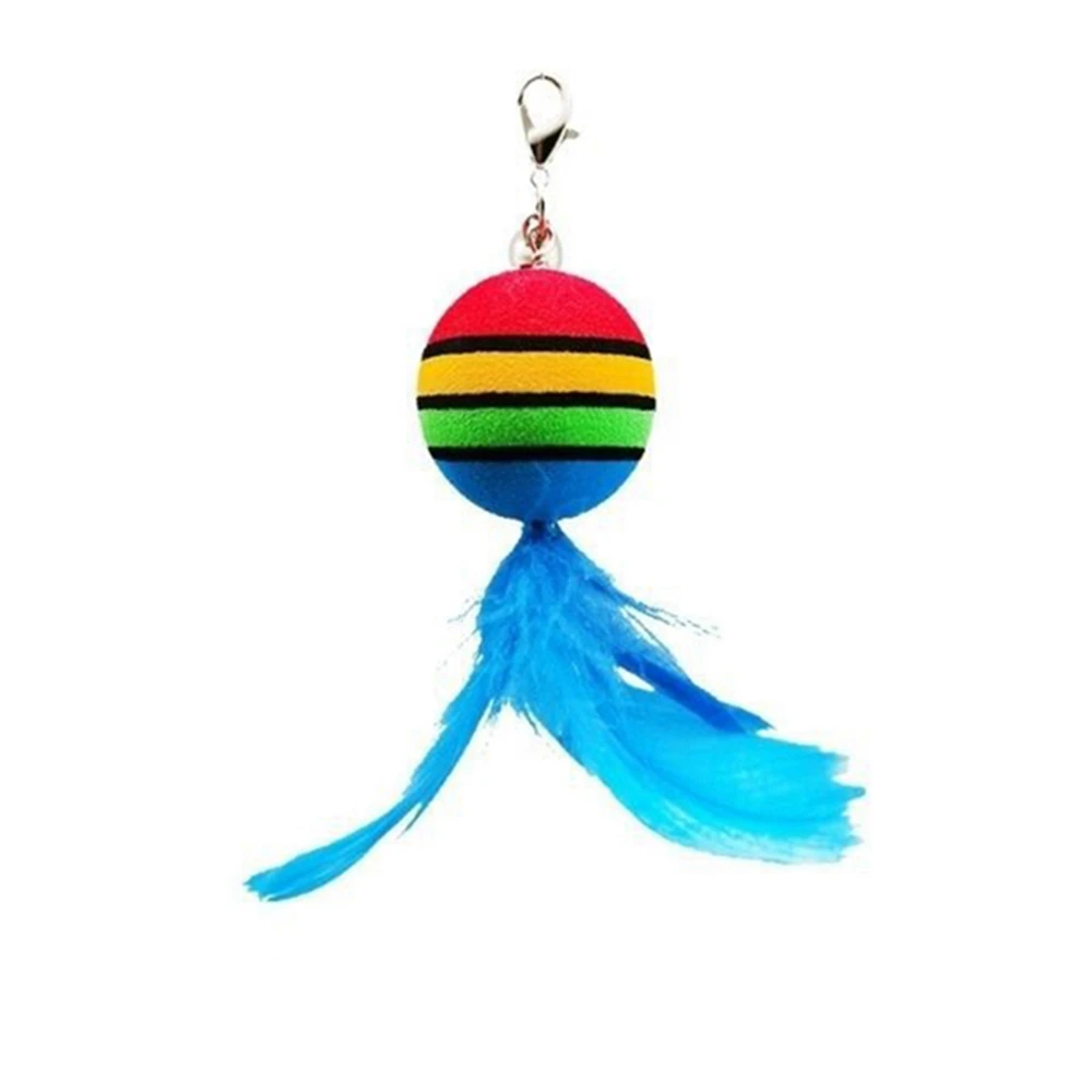 Title 7, Interactive Cat Toys Funny Cat Feather Wand Suc...