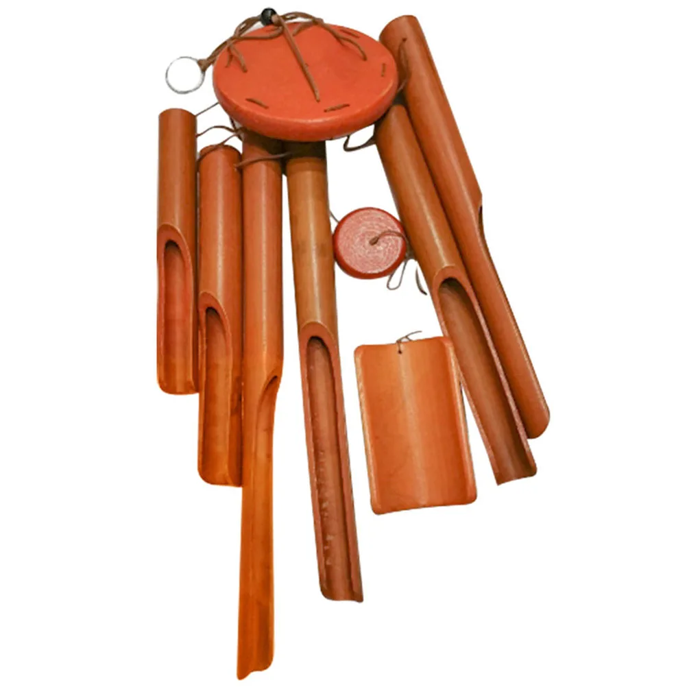 Bamboo Windchime Decoration Patio Wind Chime Garden Windchime Decorative Wind Chime Hanging Ornament Yard Bell Home Decor