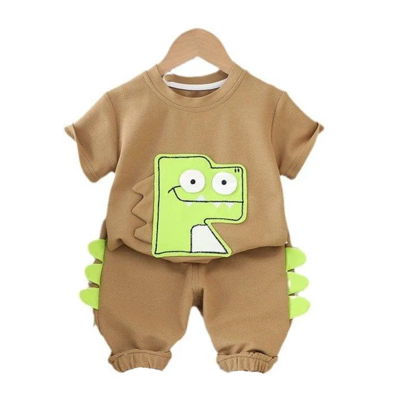 

New Summer Baby Clothing Children Girls Clothes Suit Boys Cartoon T-Shirt Shorts 2Pcs/Set Toddler Casual Outfits Kids Tracksuits