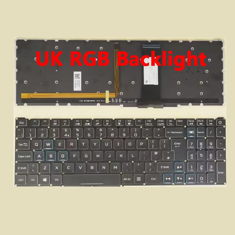 Tastiera Retroilluminata An515-54 Uk Rgb Per Acer Nitro 5 An515-43 An515-54 An515-55 An517-51 An517-52 An715-51 N20C1 N20C2