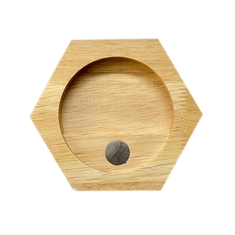 Estante de almacenamiento hexagonal de madera para medallas, estante de herramientas decorativas para el hogar, álbum de medallas, estuches para monedas, decoración de dormitorio, gran oferta