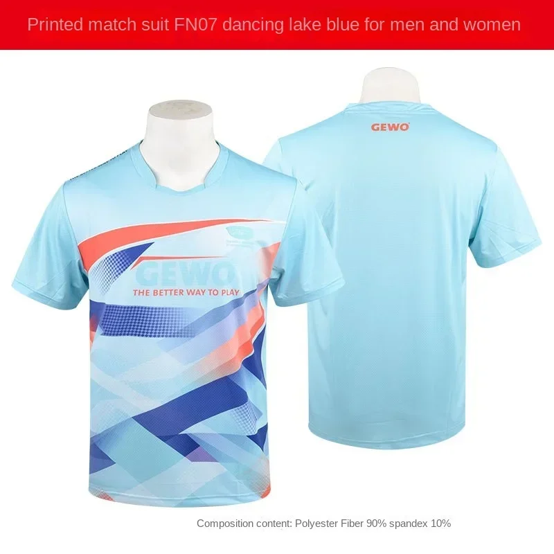 Sport T shirt gewo Table tennis t shirts jersey men women short sleeve Badminton tops summer FN09