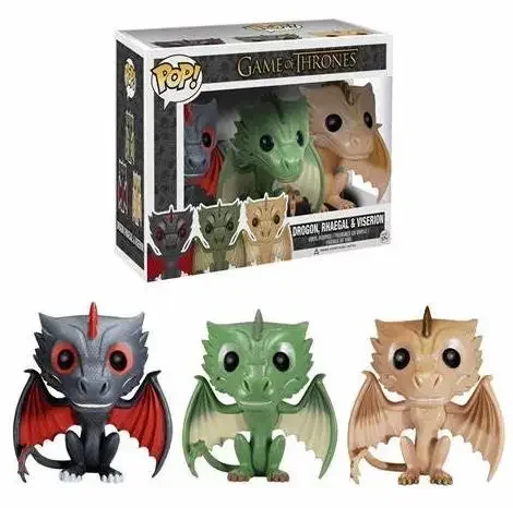 thumbnail image 5 of FUNKO POP TV Juego de tronos NED STARK 02# Daenerys Drogon 15# Rhaegal Night King Montado Caminante blanco 60# Figuras Modelo Juguetes, 5 of 5