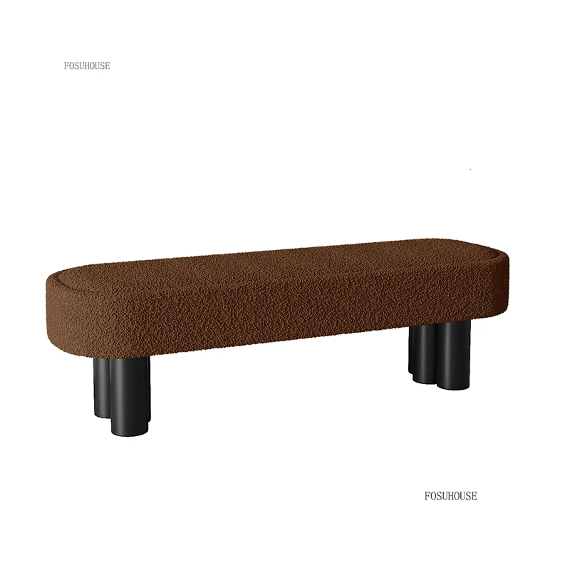 כסאות שינוי נעליים לכניסה לחדר השינה בסגנון כבשים נורדיים מעצב סלון ספה ביתית כסא ליד המיטה בחדר השינה