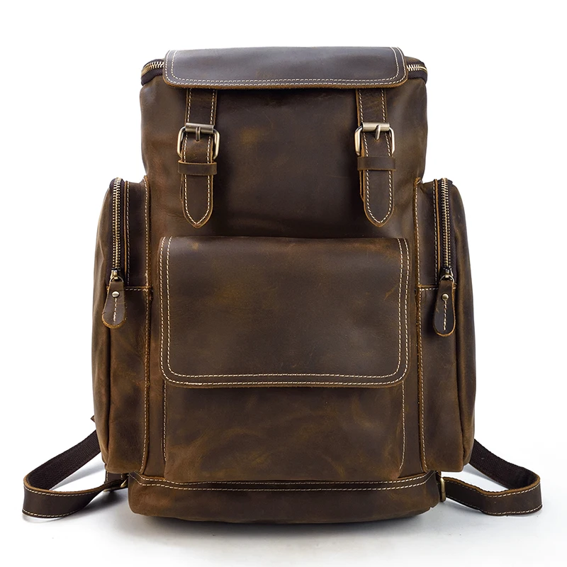 Large Premium Leather Backpack