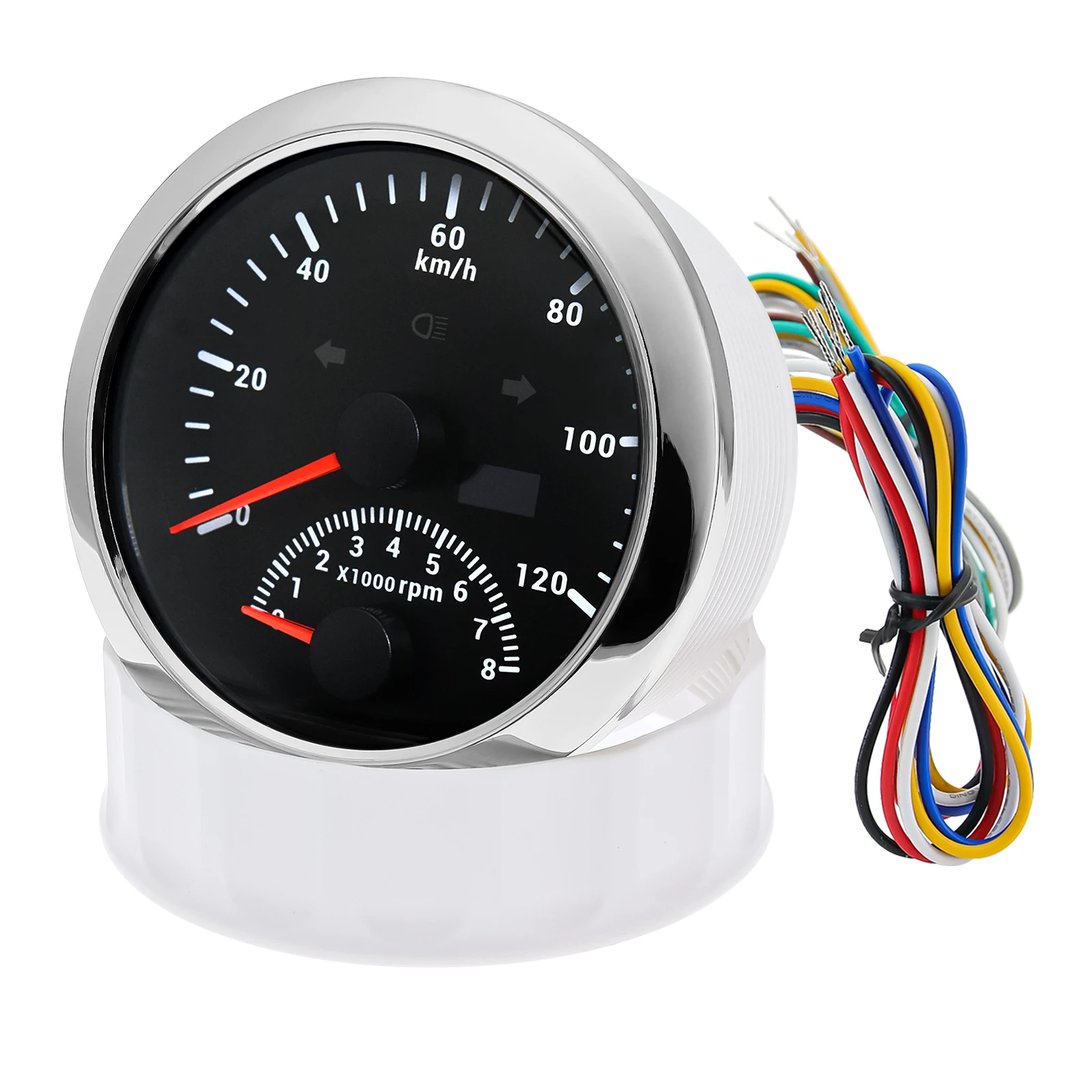 85mm GPS Speedometer With Tachometer 120KM/H 200KMH 120MPH For Car Truck Boat Sp