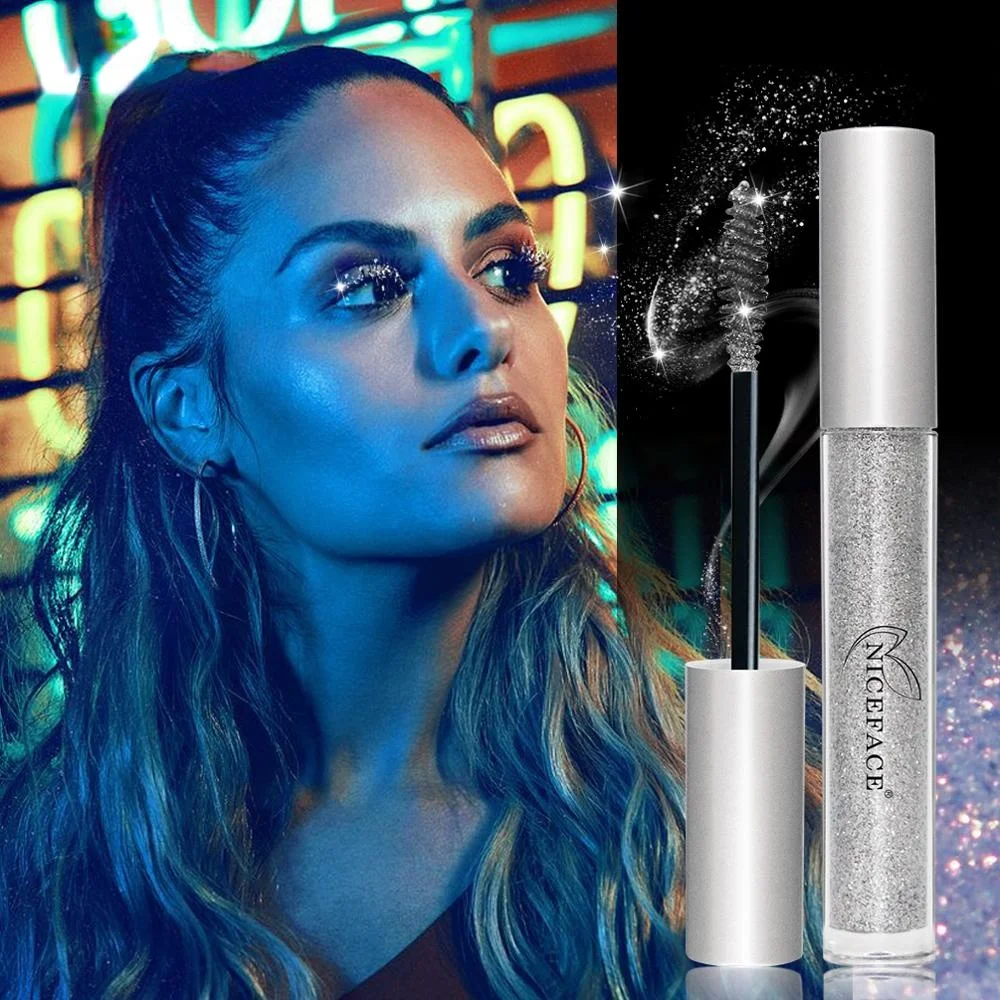 DiamondGlitterMascaraQuickDryWaterDropMakeupLongLasting