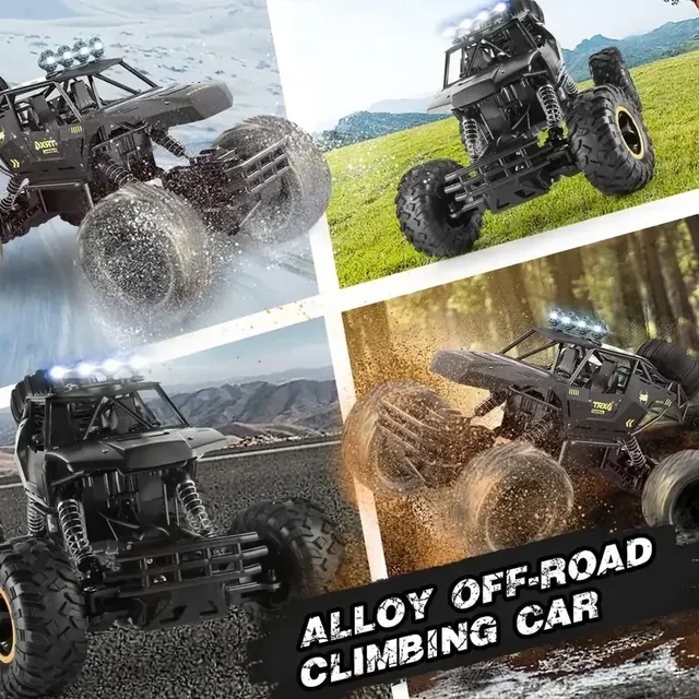 New 4WD RC Car 1:12 Off Road 4x4 Remote Control Cars Radio Buggy Truck Racing Drift with Led Lights Toys Gift for Children Adult 4