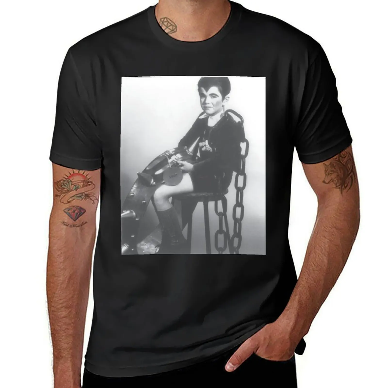 Eddie Munster Spot Collar T-Shirt new edition tops Men's t-shirt