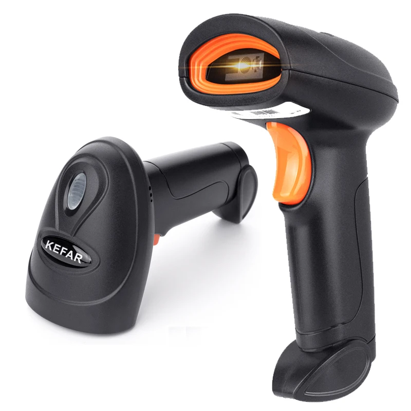 KEFAR H4W Wireless Handheld Wired Barcode Scanner 1D 2D QR Codes Reader PDF417 Support for Logistic Retail Store Supermarket
