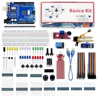 Elecrtonics Fun Basico Kit For Arduino Uno R3 Board 830-Hole BreadBoard Dupont Elecrtonics Starter Learning Kit