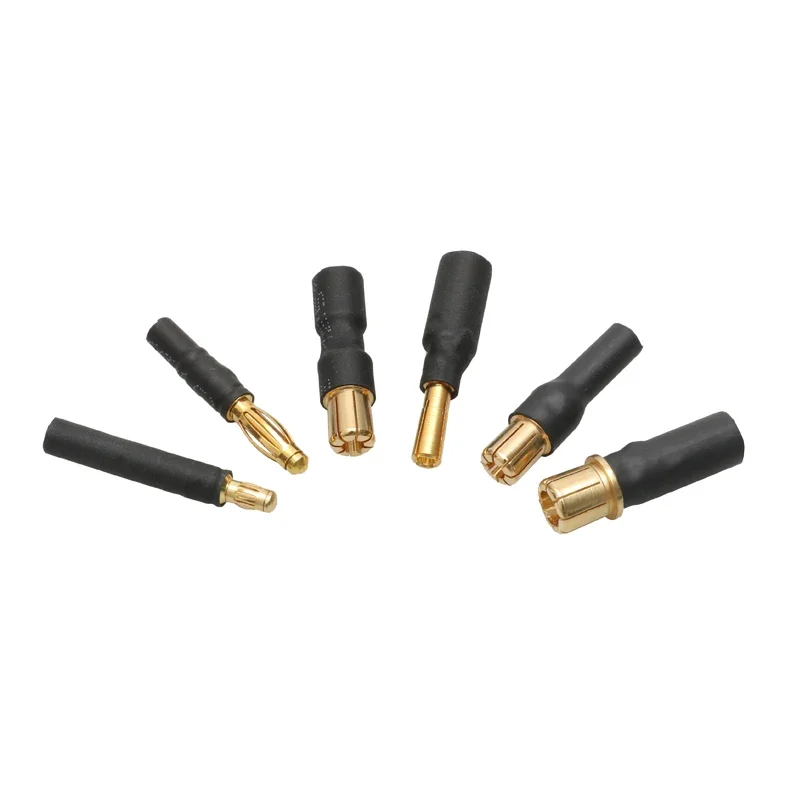 5PCS DIY RC 항공기 모델 장난감 모터 ESC 어댑터 4mm/6.5mm/8mm 바나나 남성 플러그-3.5mm/6mm/6.5mm 금도금 여성 커넥터