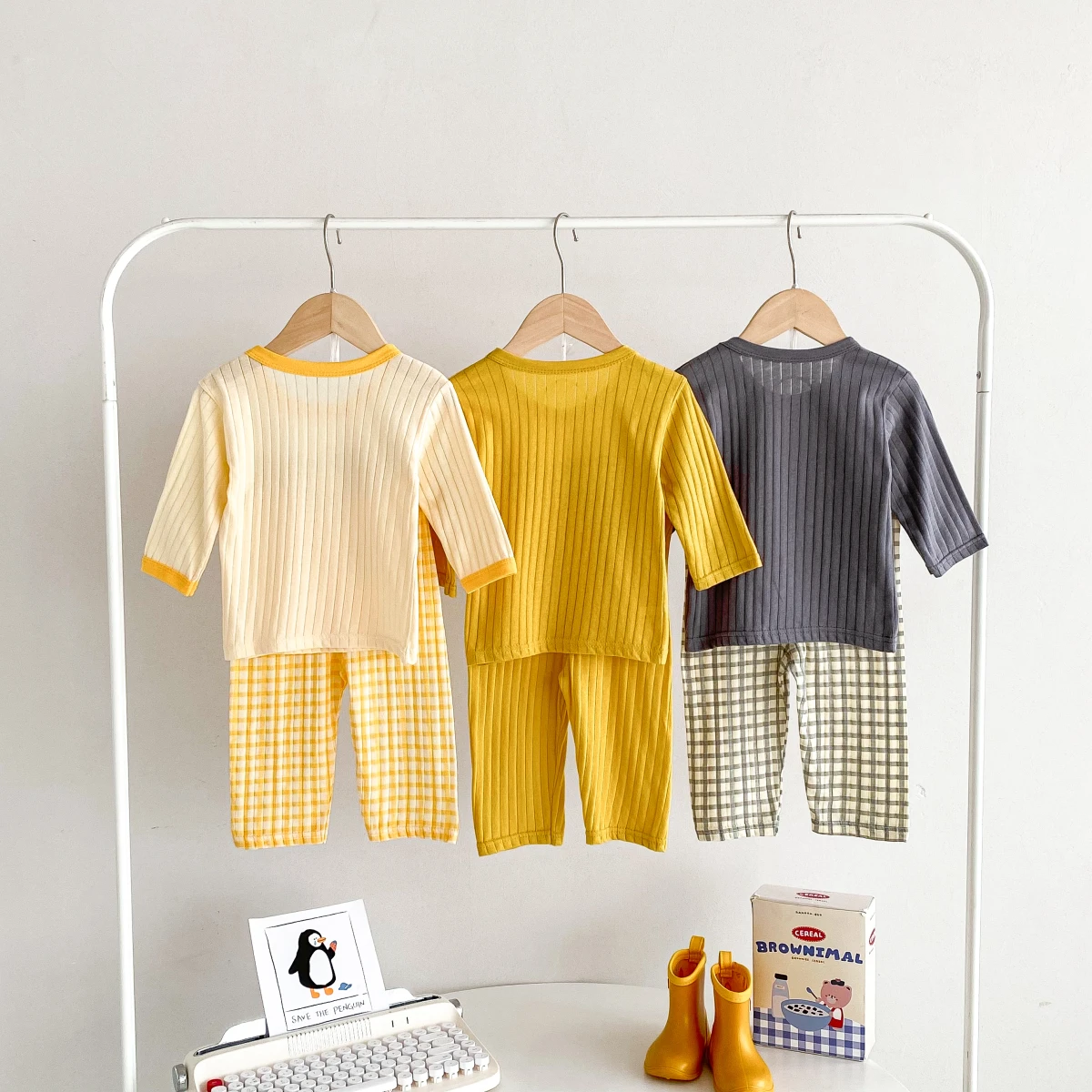 Spring Kids Baby Homewear Set Cute Cartoon Pure Cotton Long Sleeve Top + Pants Children Underwear Pajamas 2pcs 0-10Y kids clothing set girls clothing set kids sweatshirt set boys clothing set