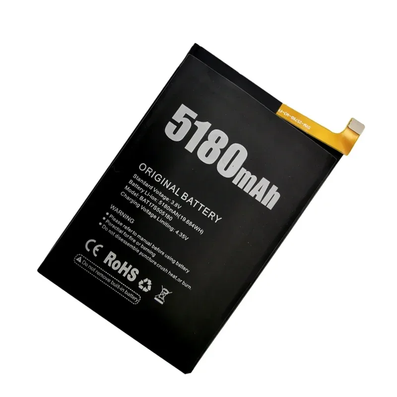 100% Original New Genuine High Quality BAT17S505180 5180mAh Batteria For Doogee S50 Phone Battery Replacement Batteries