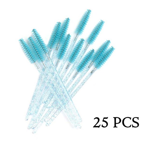 Crystal Eyelashes Brush Comb 25/50Pcs Eye Lashes Extension Mascara Wands Makeup Professional Makeup Beauty Tool