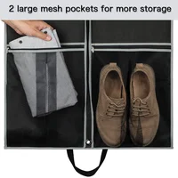 Garment Bags 2 Pack 43 Inch Garment Bags For Storage Travel Nonwoven Fabric Dress Bag Suit Bag Garment Bag With 2 Large Mesh Poc 2