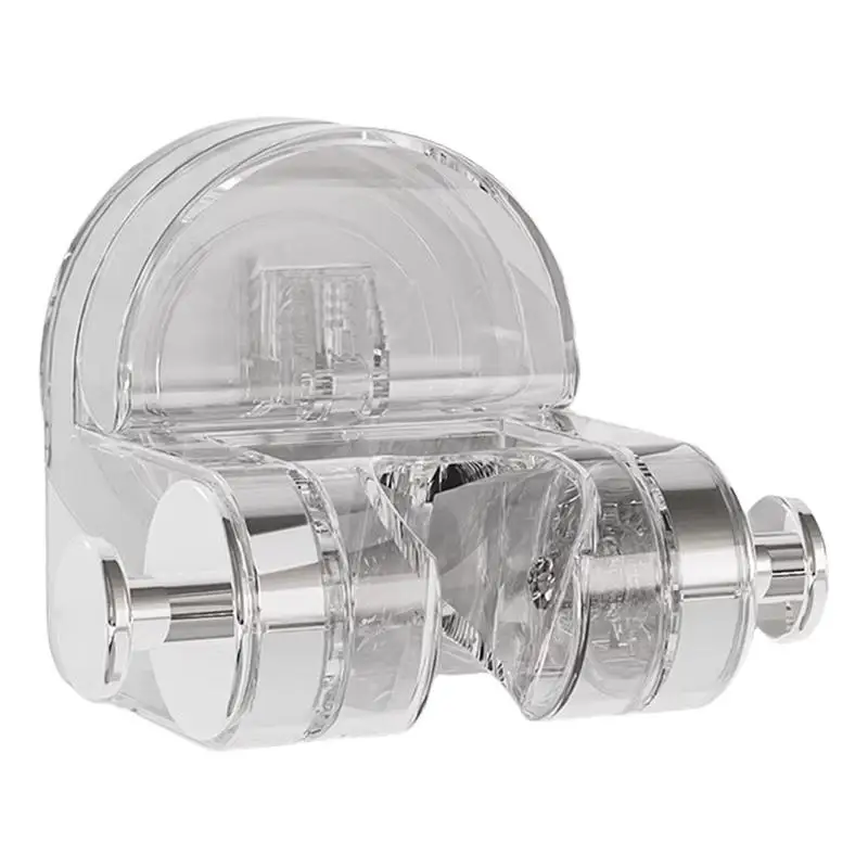 Suction Shower Head Holder Punch-Free Shower Rack Holder Multifunctional Shower Bracket Wall Mount Bathroom Shower Rack For