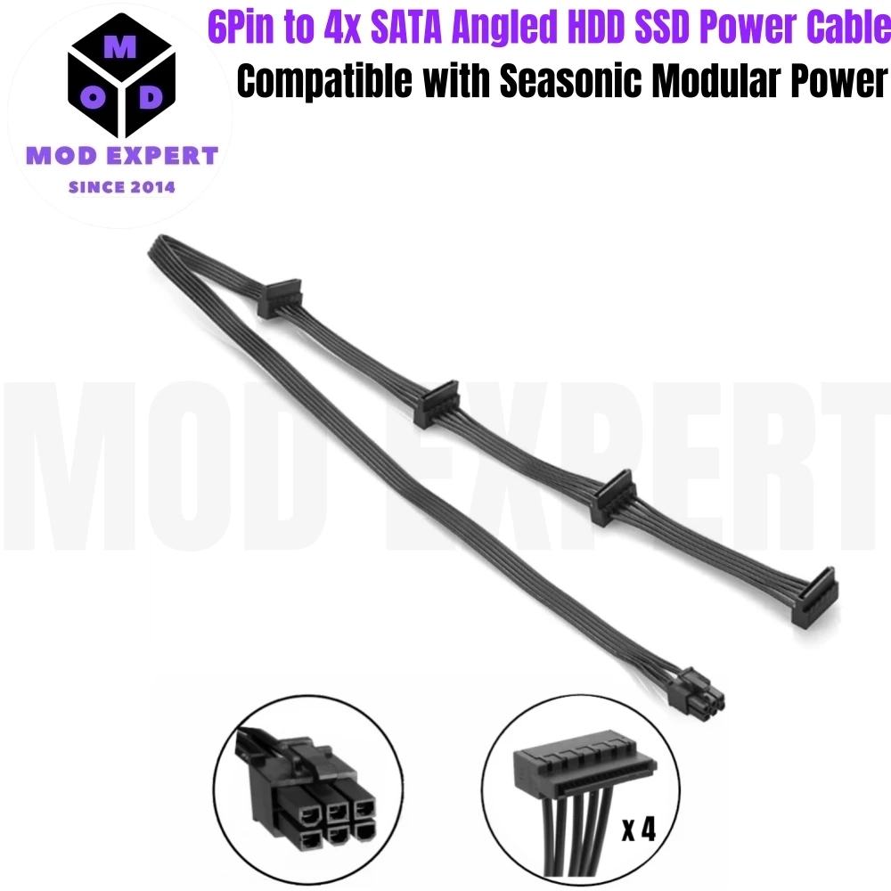 Modular Power Cable for Seasonic X-850, X-750, X-650 KM³ Modular