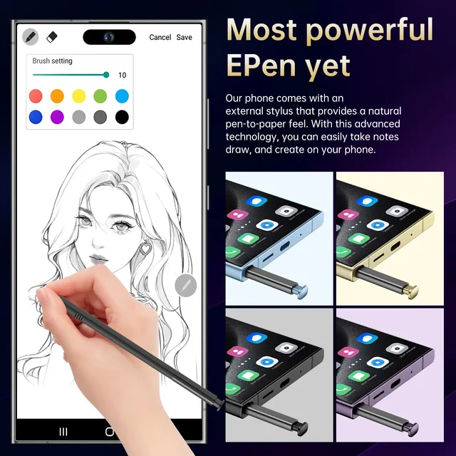 i15 Ultra Original Android 14 Mobile Phones 7.3 Inch Unlocked SmartPhone 78+108MP Camera Dual Sim 22GB+2TB 8000mAh 5G Celular 3