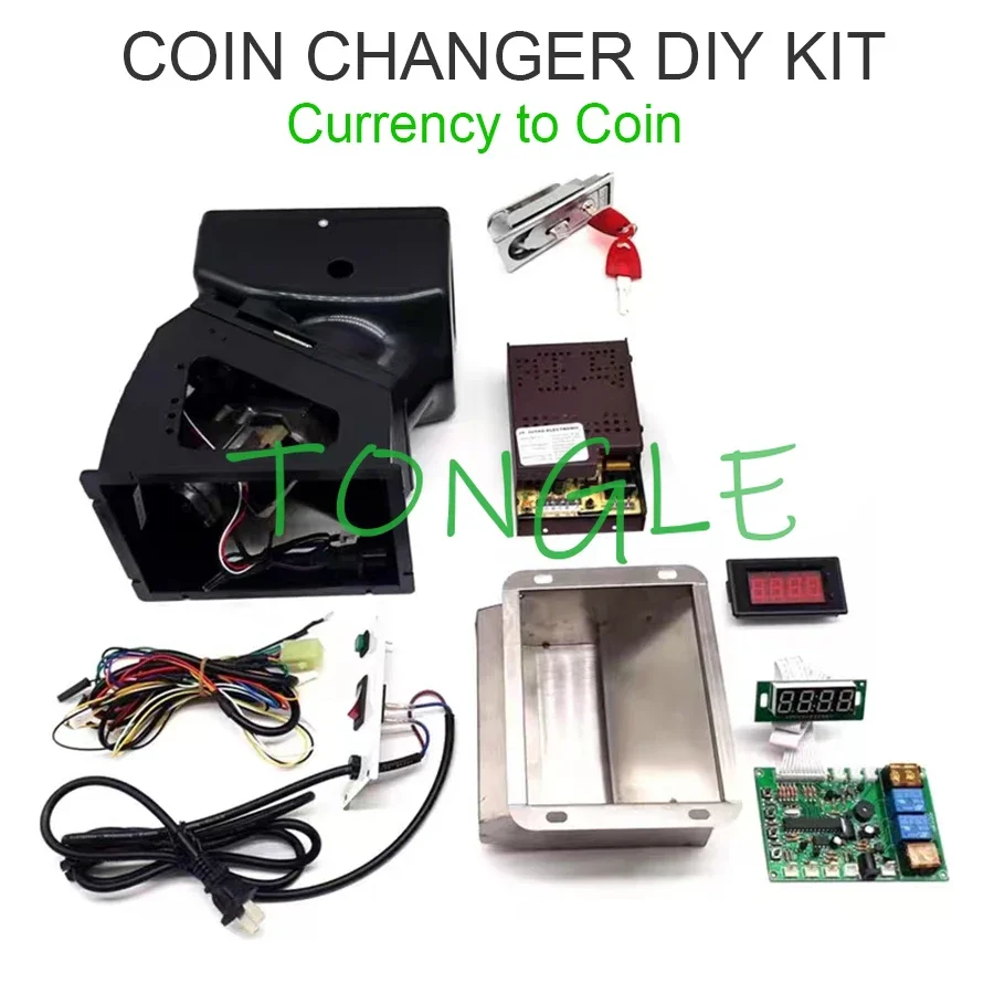 Pezzi Di Ricambio Kit Fai Da Te Jy 142 Scheda Timer Cambiamonete Chiosco Distributore Automatico Assemblaggio Tramoggia Moneta Senza Accettore Di Banc