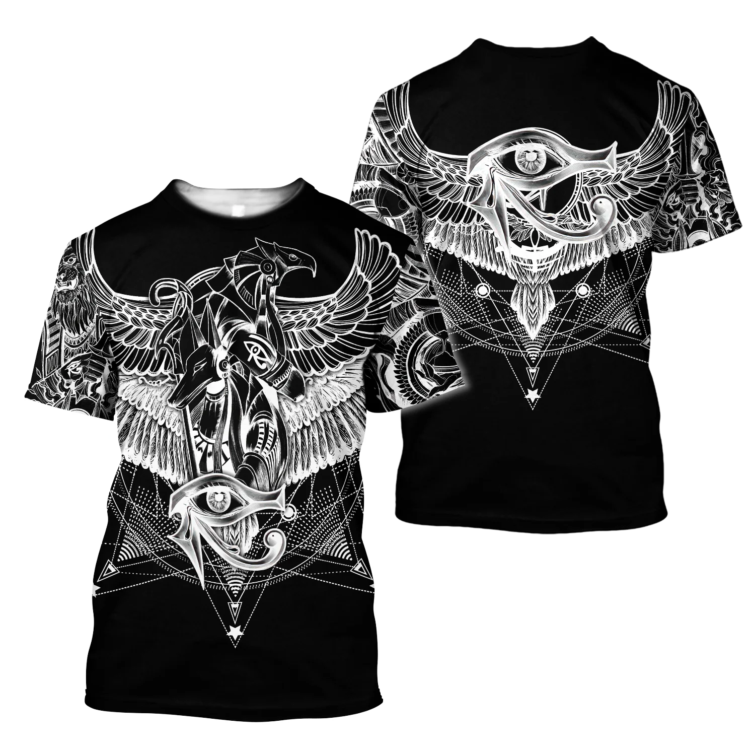 Sommer Mode Männer t-shirt 3D Gedruckt Anubis Alte Ägyptische Mythologie T-Shirt Straße Trend Wilden Unisex kurzarm TTD02 – Detail 11