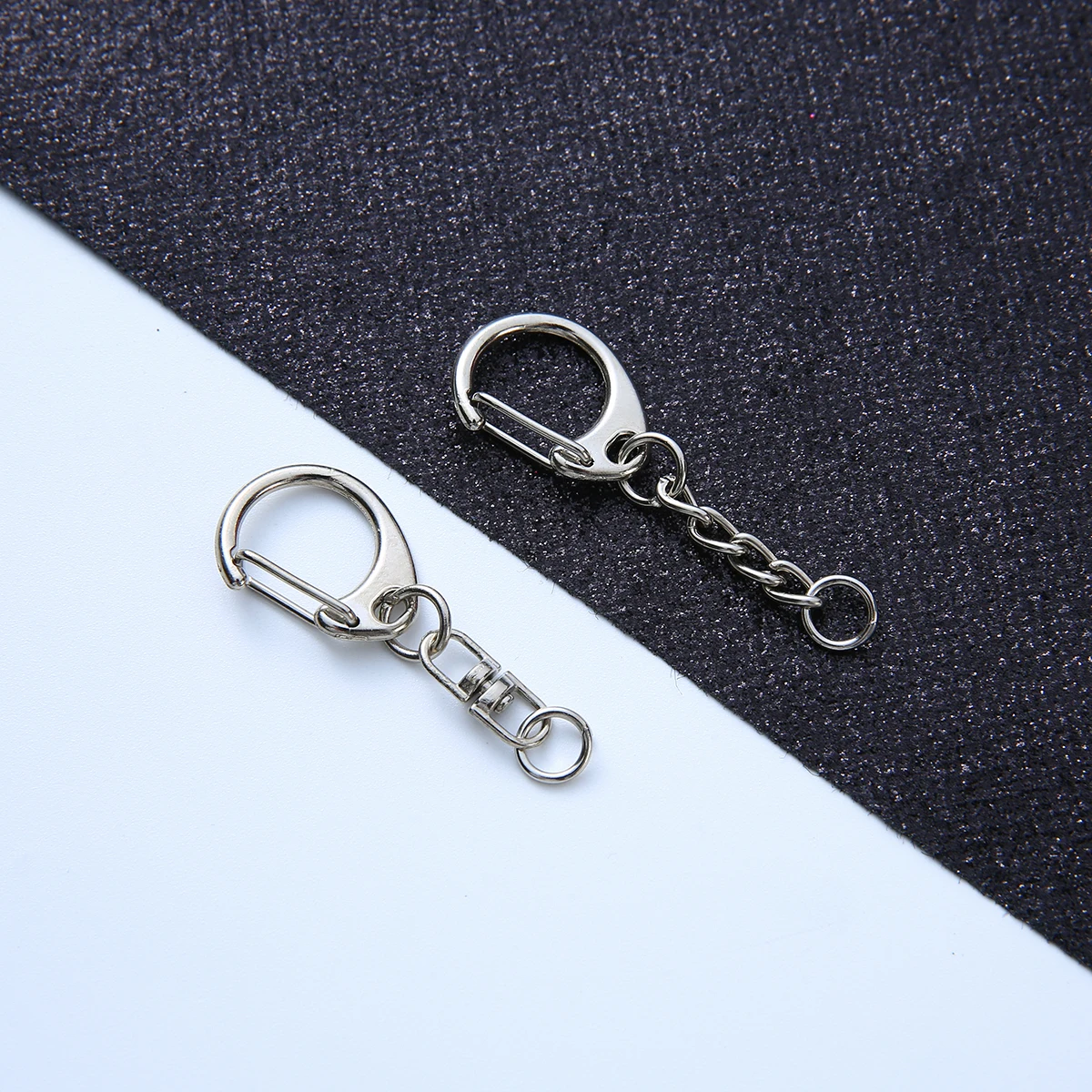 Augshy 60 pezzi di accessori per portachiavi fai da te con anelli rotondi per ch