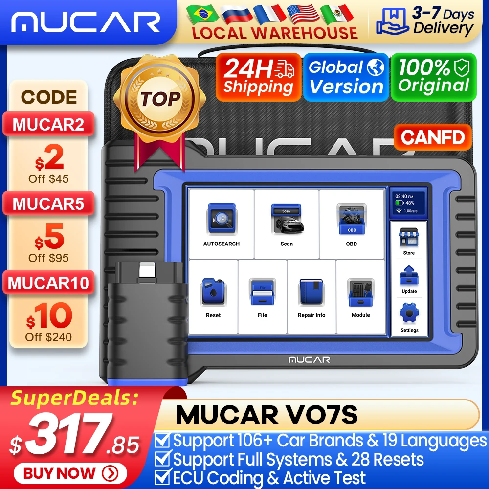 Ashata Scanner De Diagnostic Automatique Pour ELM327 Bluetooth OBD2