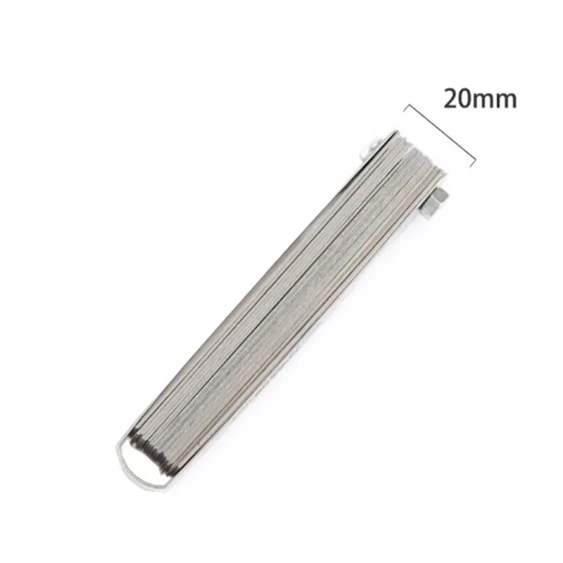 Feeler Gauge 89A32 Portable Durable Various Specifications Arc Stainless Steel Gap Rangefinder 1pc
