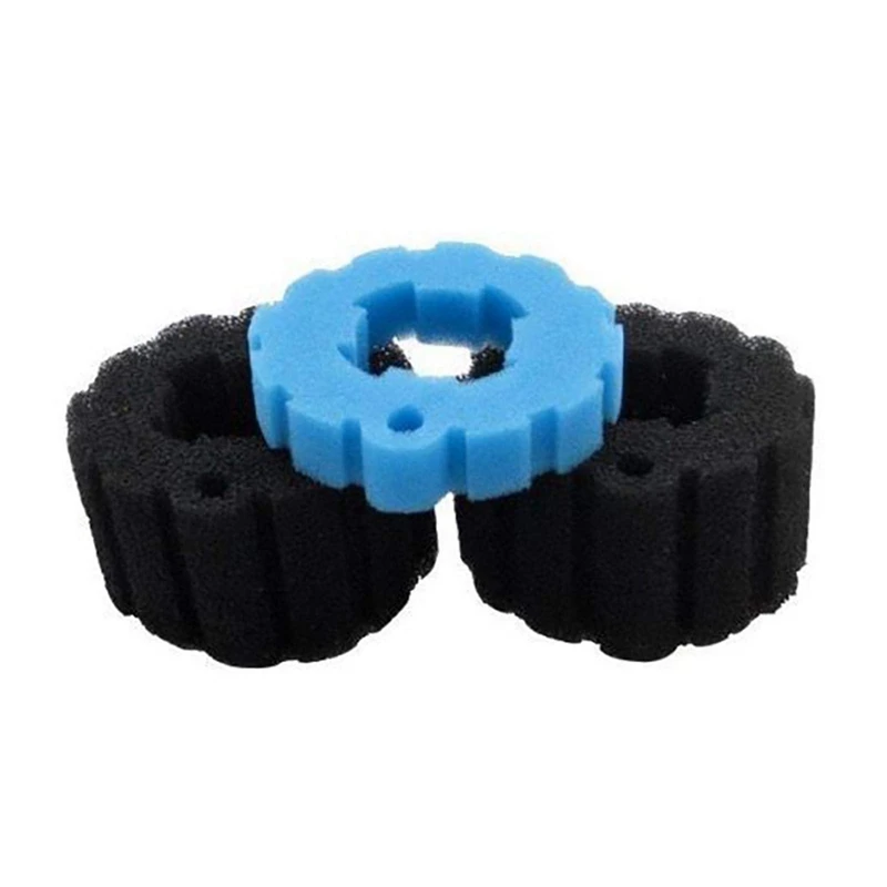 1Set Filter Sponge Replacement Suction Sponge Filter  Sewage Suction Tools Sponge Black&Blue aquarium filter bio sponge s m l xl biochemical cotton fish tank pond foam sponge filter black multiple size