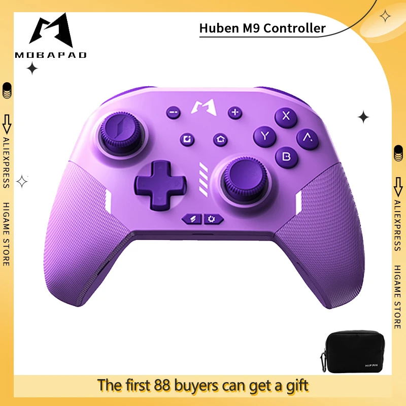 

MOBAPAD Huben Controller M9 Wireless Bluetooth Gamepad For Nintendo Switch PC Android iOS,ALPS joystick Game Accessories