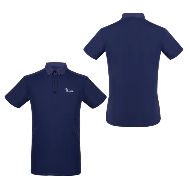 Cavassion horse riding male T shirt navy color man racing uniform ride horse clothes equine rider  apparel 3