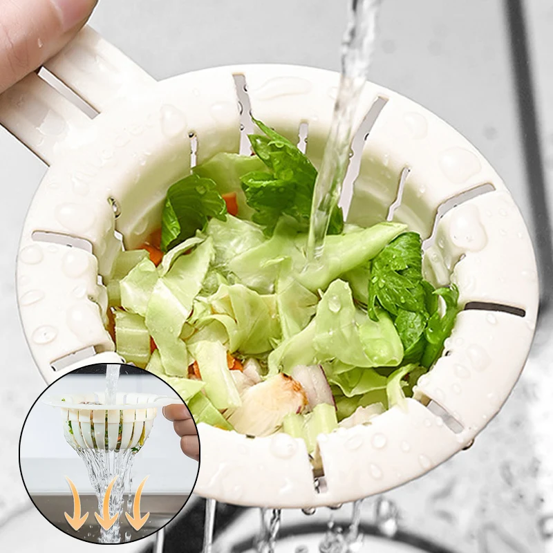 

1/5PCS Sink Strainers with Handle Rabbit Ear Sink Filter Basket Kitchen Drain Hole Anti Clogging Device Garbage Filter Screen