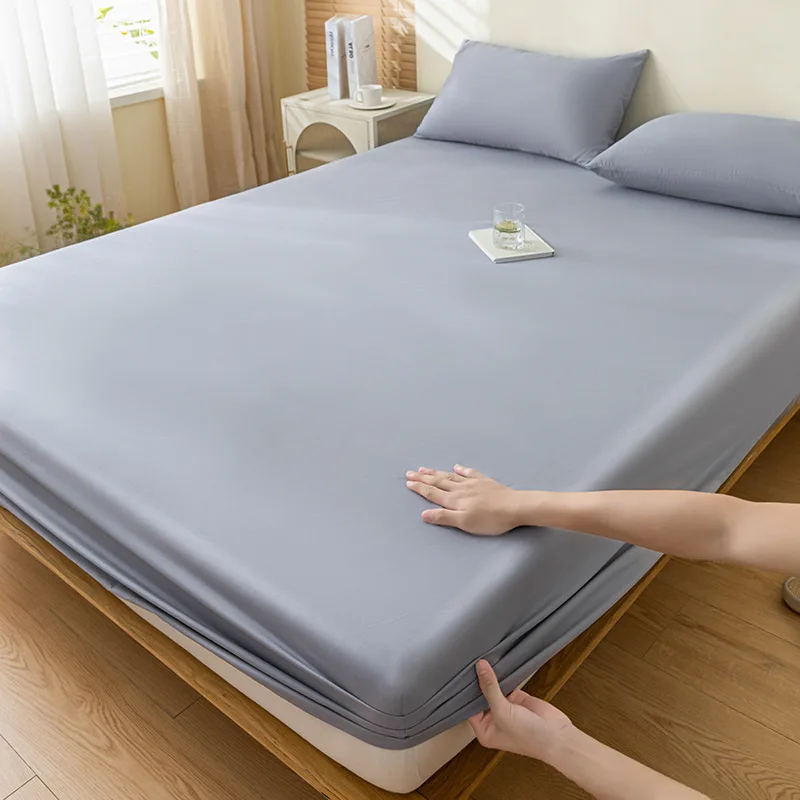 Description Picture 6 of itemSet of Sheets and Covers for Bed Solid Color Fitted Double Free Shipping Waterproof Adjustable a Square and Half