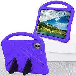 Durable EVA Kids Tablet Case with Handle & Kickstand for Honor Pad10 12.1 (Purple No Belt)