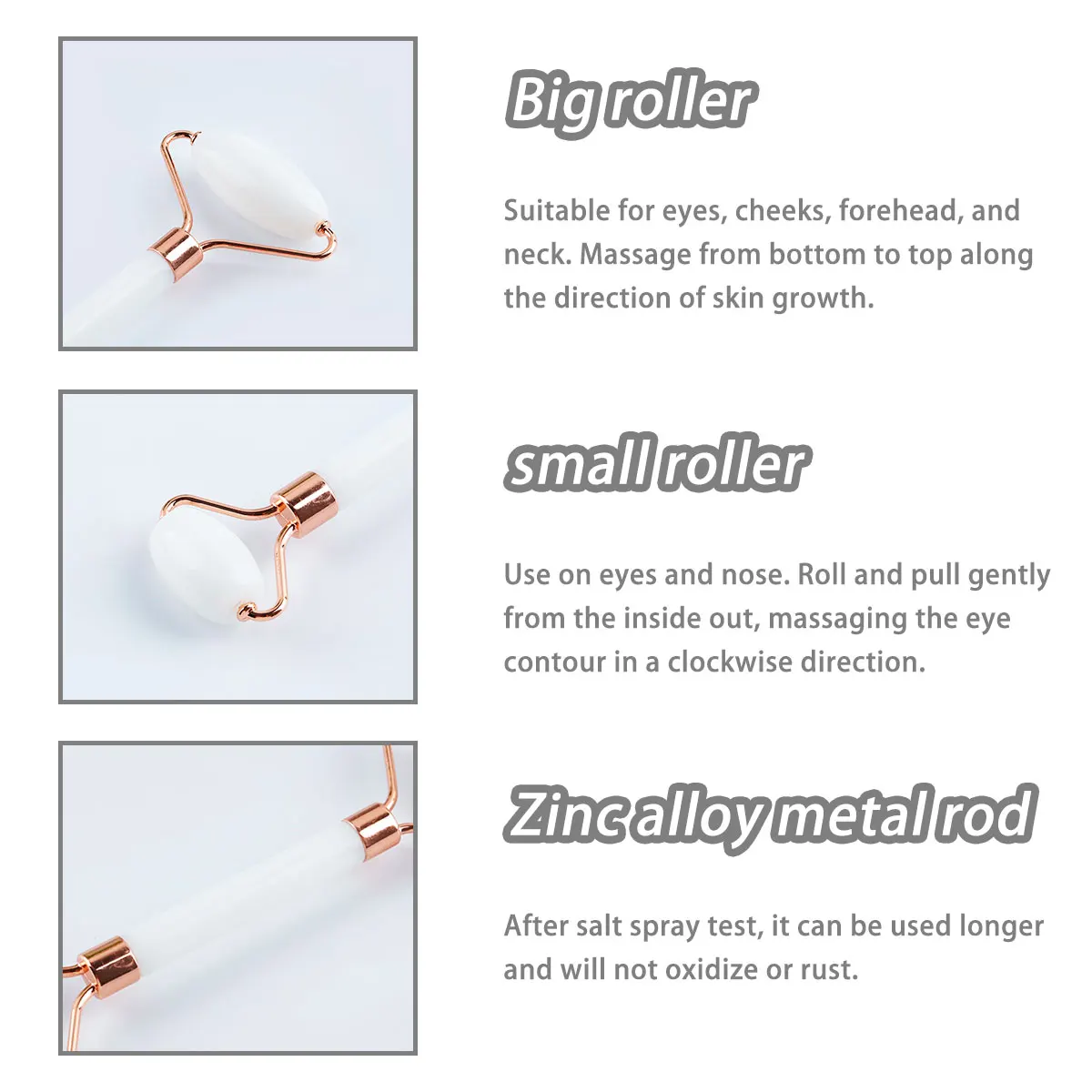 Neck Face Massager Face Lifting Roller 2pcs Double-end Gua Sha Massage Roller Neck Face Board Facial Skin Lifting Scraper Anti-Wrinkle Beeswax Stone Scraping Massager
