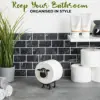 1/2pcs Black Sheep Toilet Paper Holder, Fun Toilet Paper Holder, Independent Bathroom Set, 3D Printed Black Sheep Toilet Paper 6